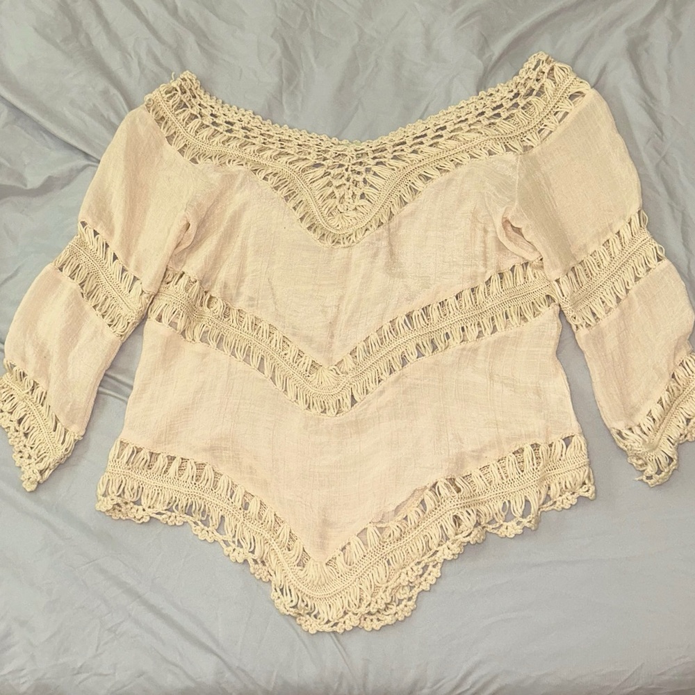 Tan Bathing Suit Coverup